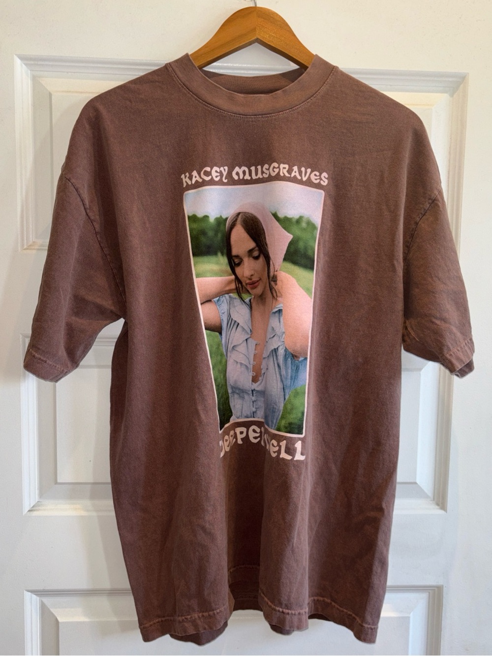 Kacey Musgraves Shirt Mens L Brown Deeper Well Graphic Tour Country Top Tee